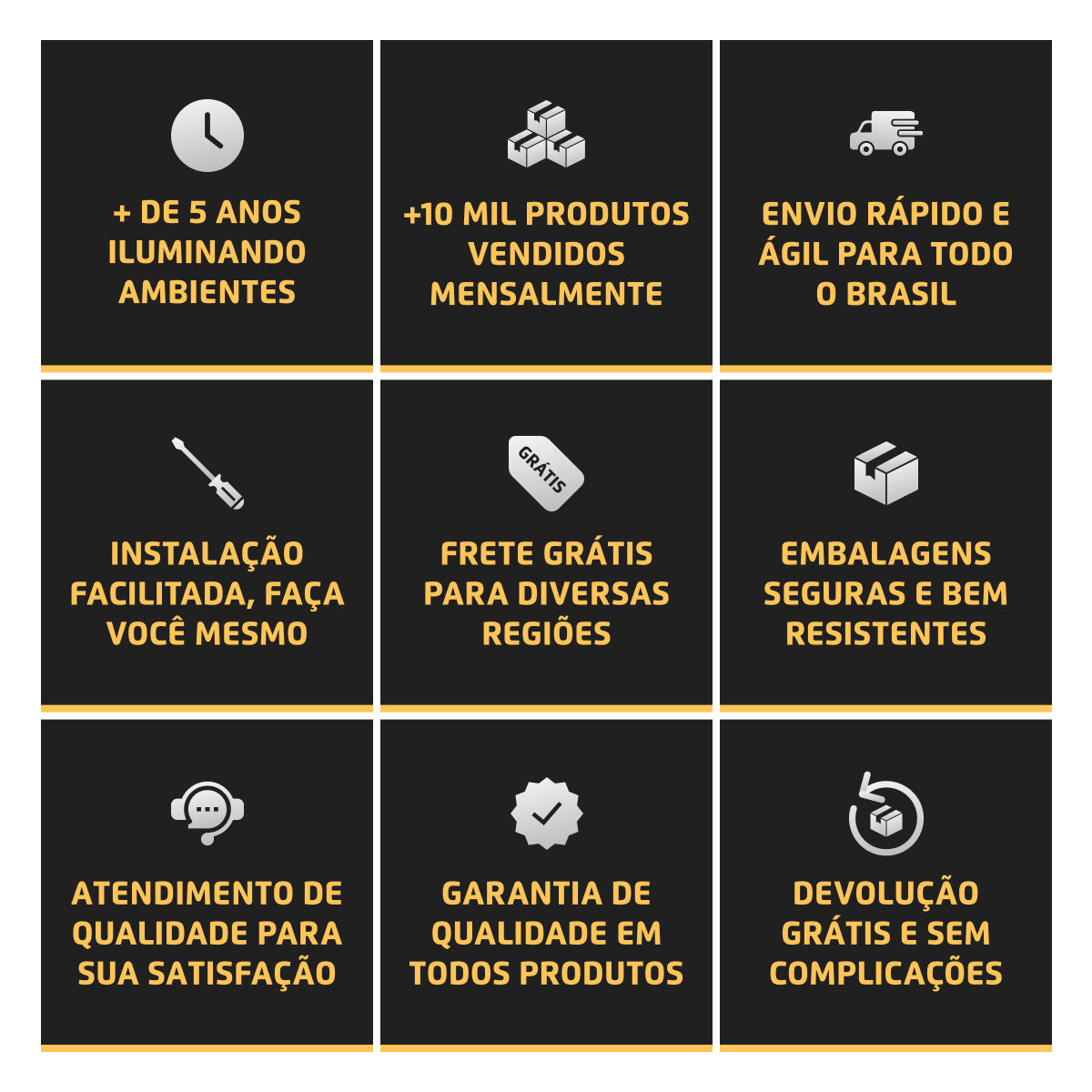 Luminária Pendente Retangular 4 Spots Konus Dourado 70Cm