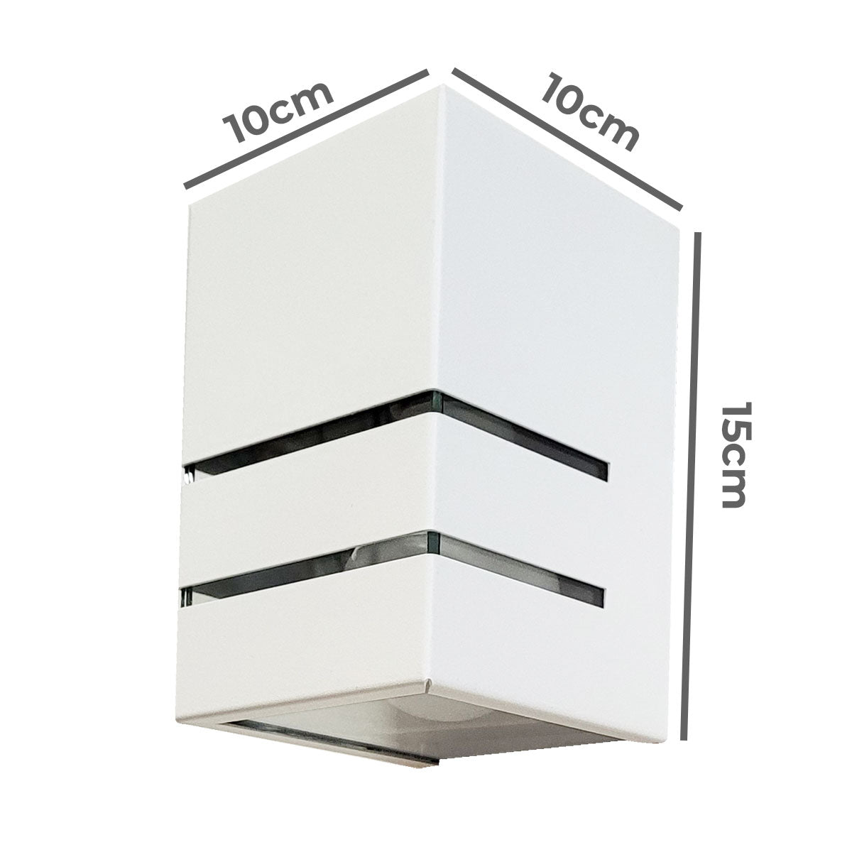 Arandela 2 Frisos 1 Facho Branca Externa Alumínio