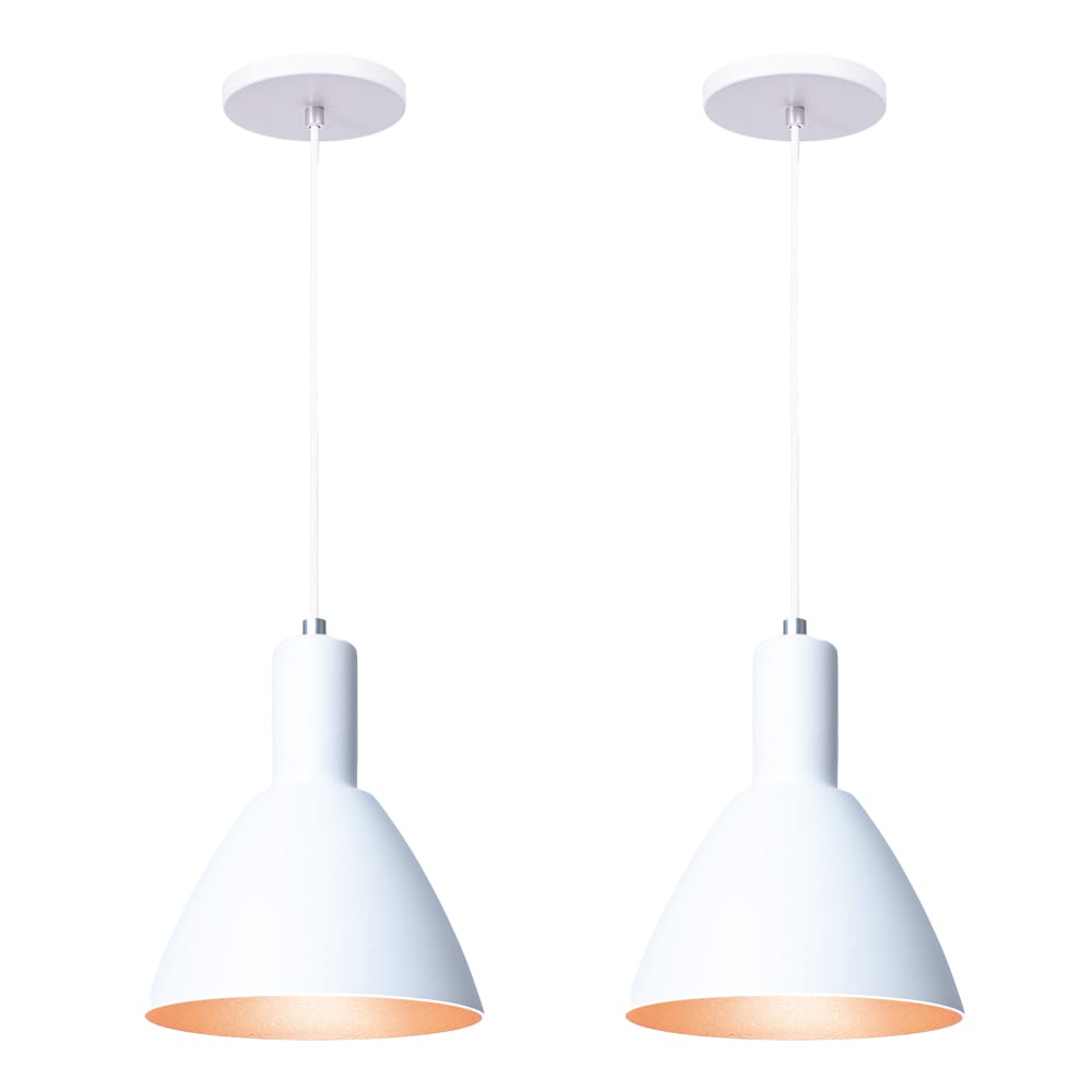 Pendente Lustre Luminária Atenas Branco