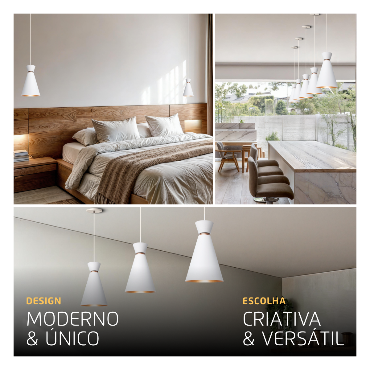 Pendente Lustre Luminária Pequim 30cm Branco