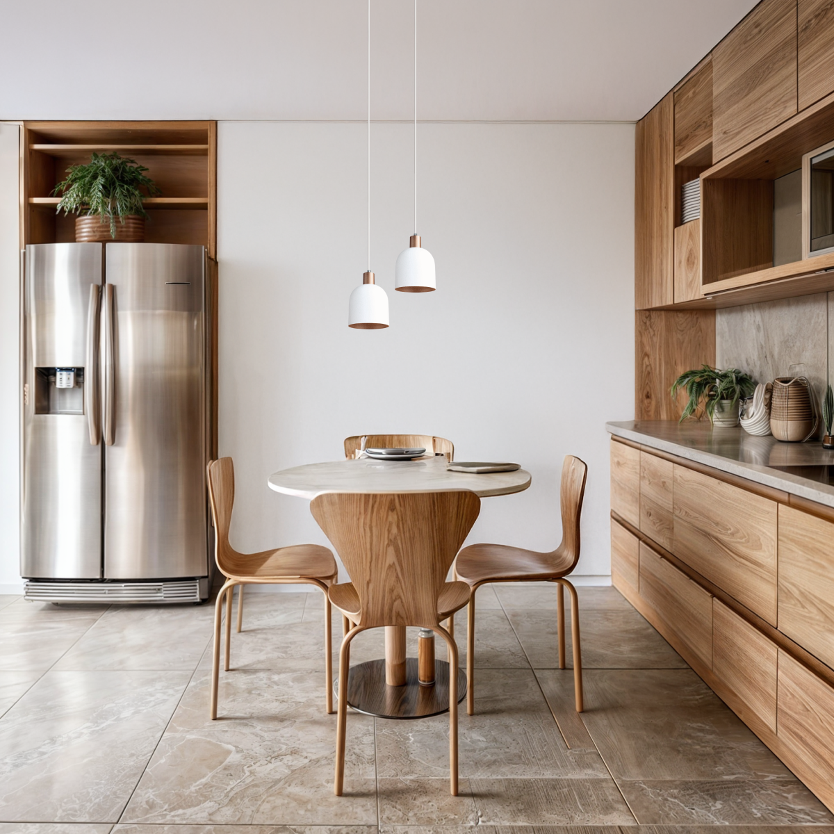 Pendente Lustre Luminária Open Branco - Duplo