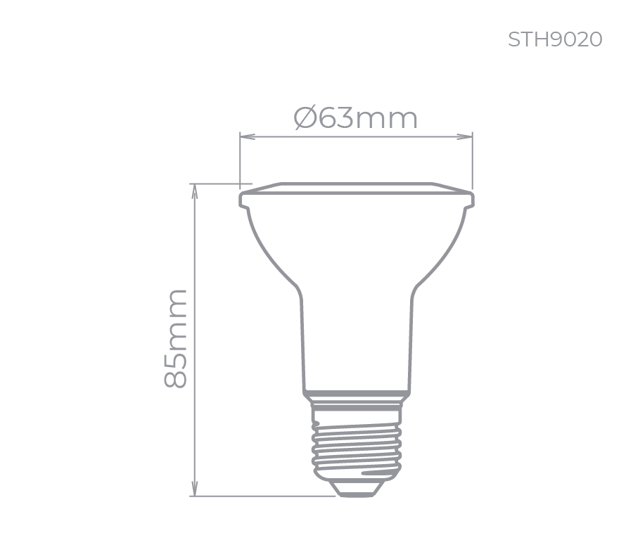 Lâmpada Led PAR20 ECO 5,5W Stella