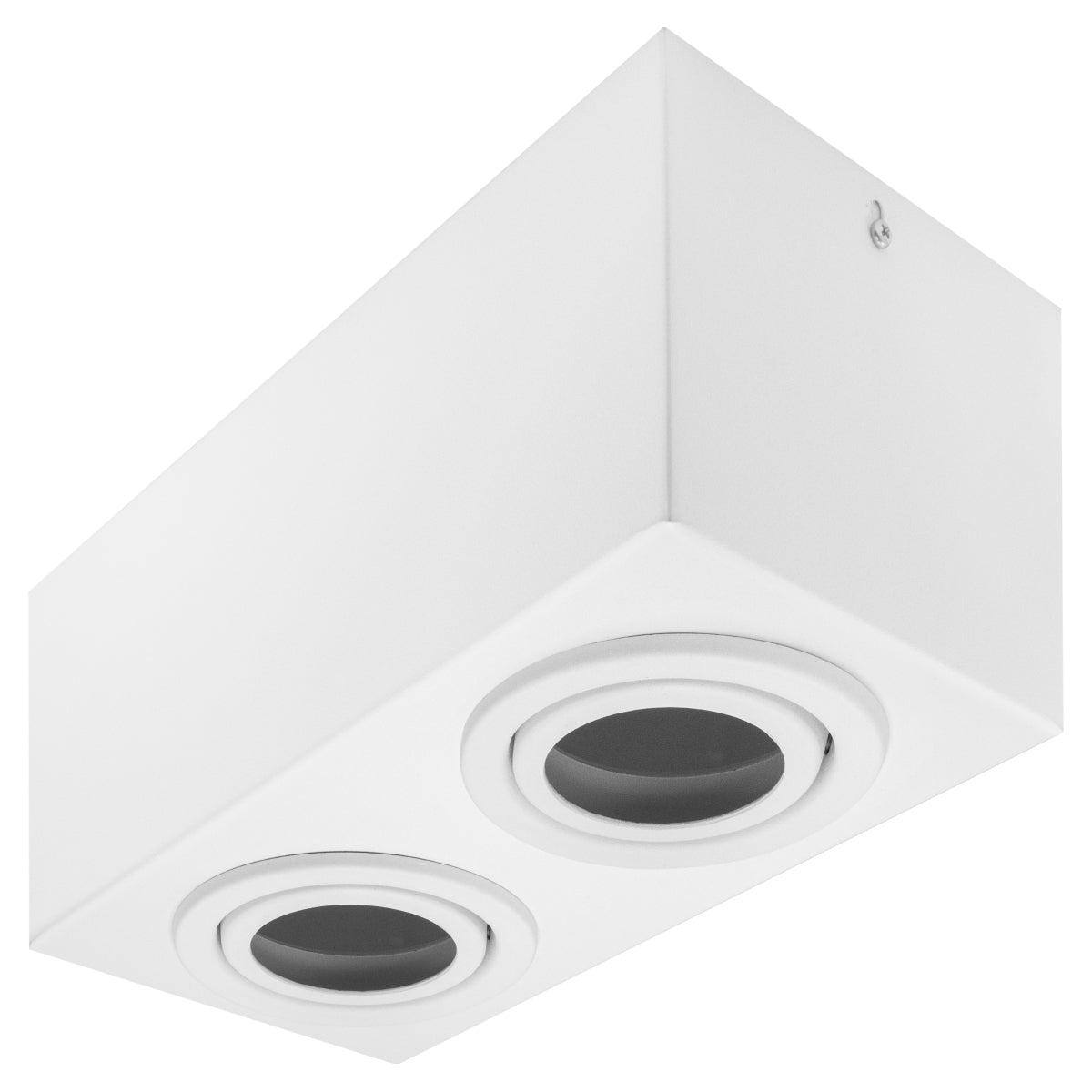 Spot Plafon Sobrepor Box Mr16 Duplo Direcionável