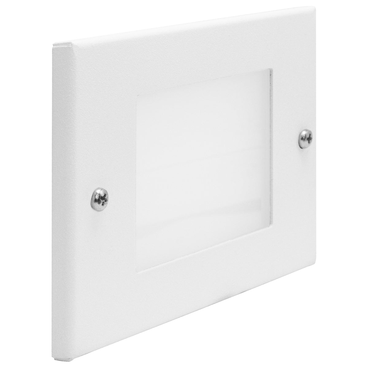 Balizador de Embutir Escada Parede Branco 4x2 Alumínio