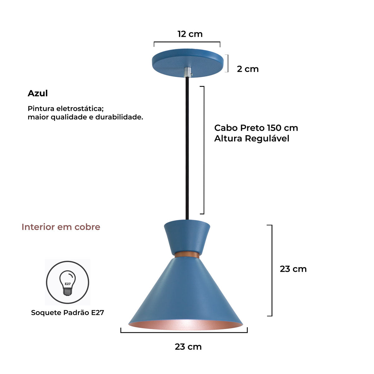 Kit 3 Pendente Lustre Luminária Pequim Berlin Rio