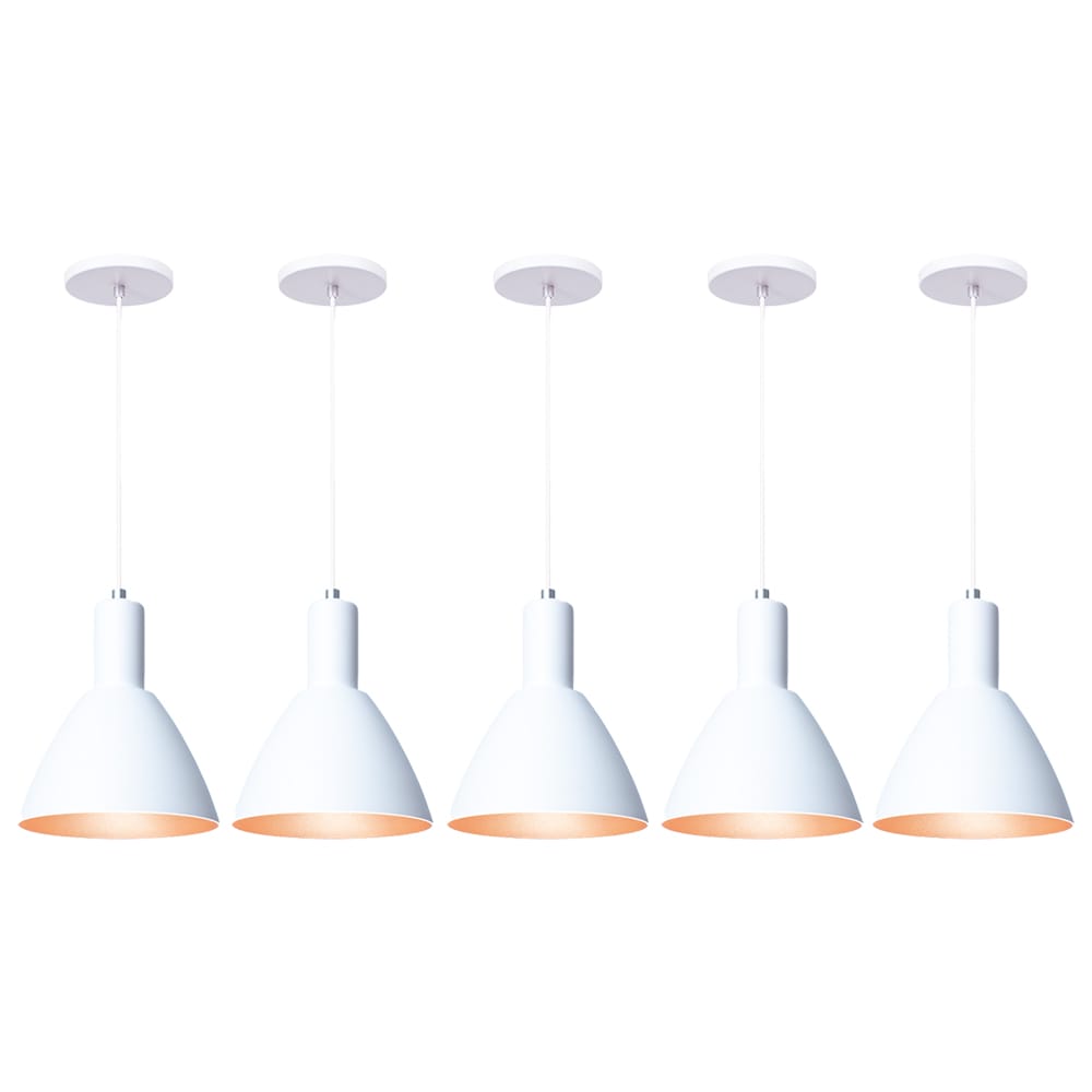 Pendente Lustre Luminária Atenas Branco