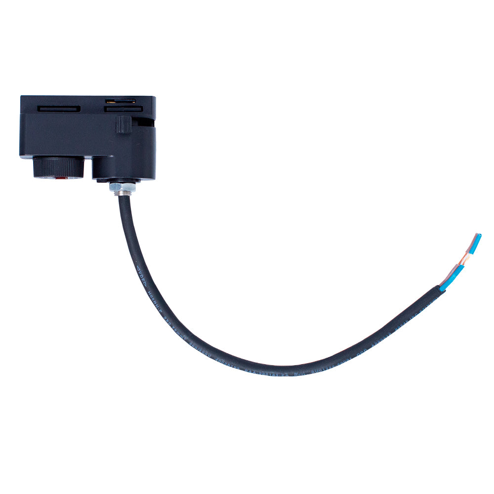 Adaptador de Trilho Preto com Cabo