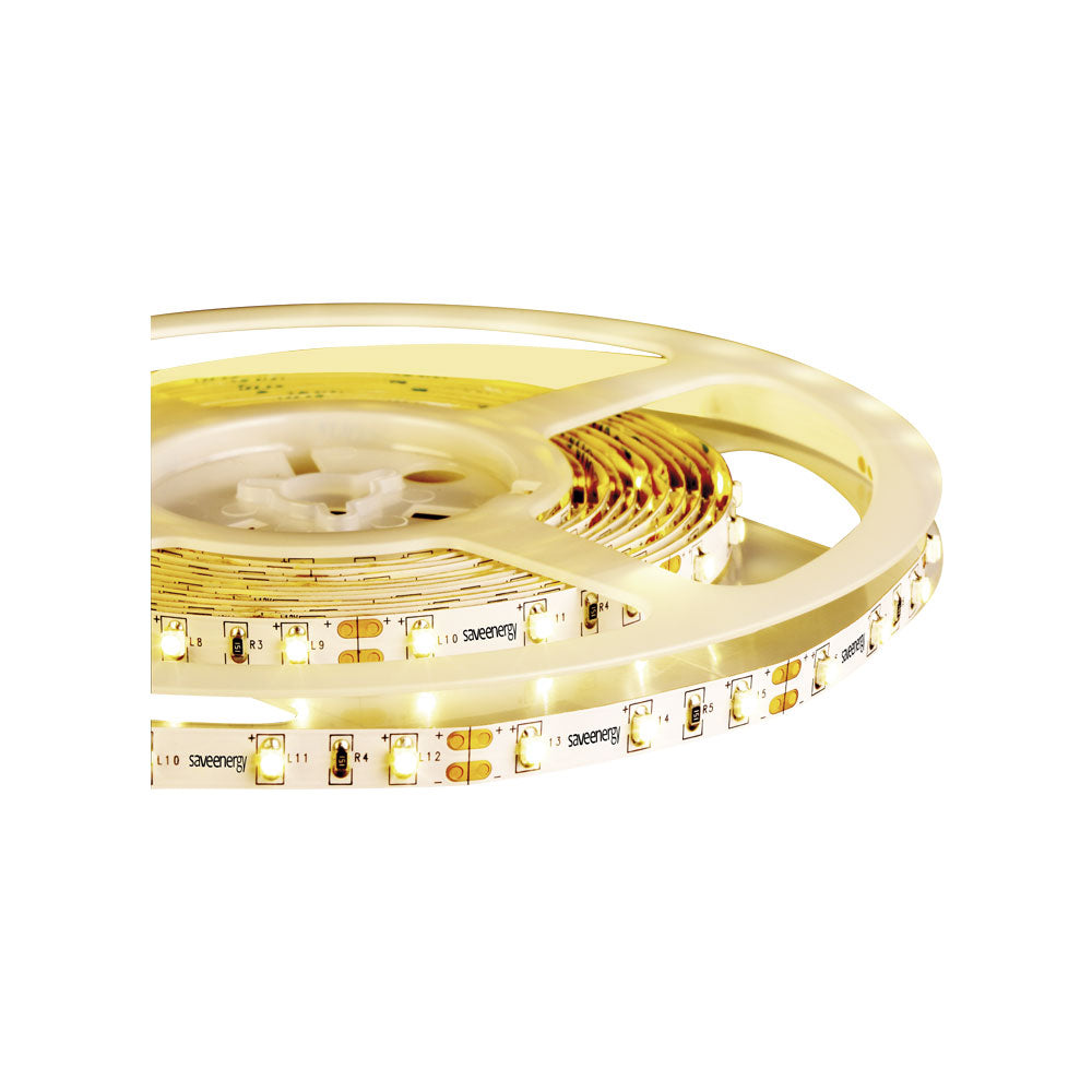 Fita Led Profissional Save Energy 12v 4,8w/m Ip20 5m 3000k Branco Quente