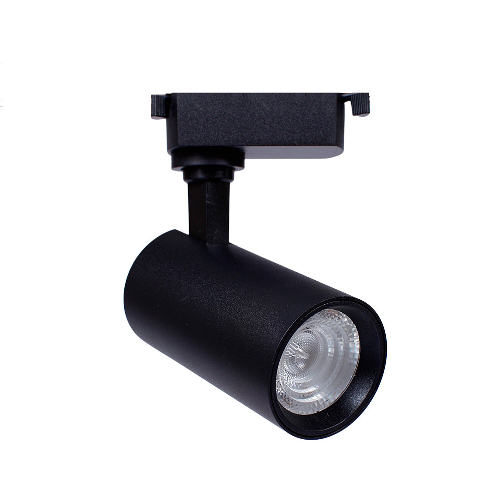 Spot Para Trilho Led 12W Branco Quente Bivolt Preto Delis