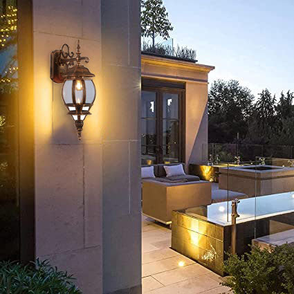 Arandela Colonial Vintage AC201P-P/B Class Lille Ouro Velho