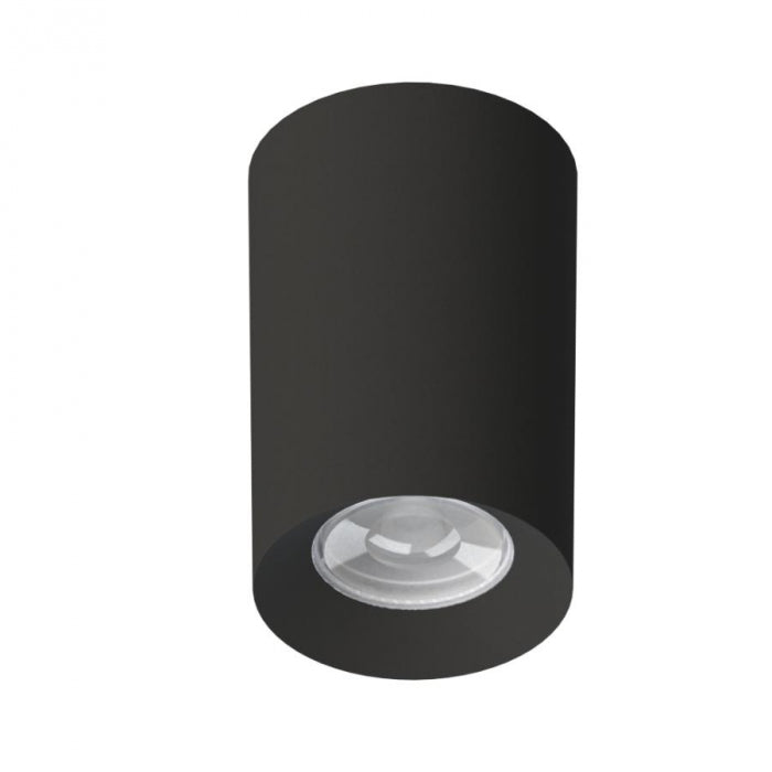 Spot Plafon Sobrepor Tower Redondo Recuado MR16 Preto