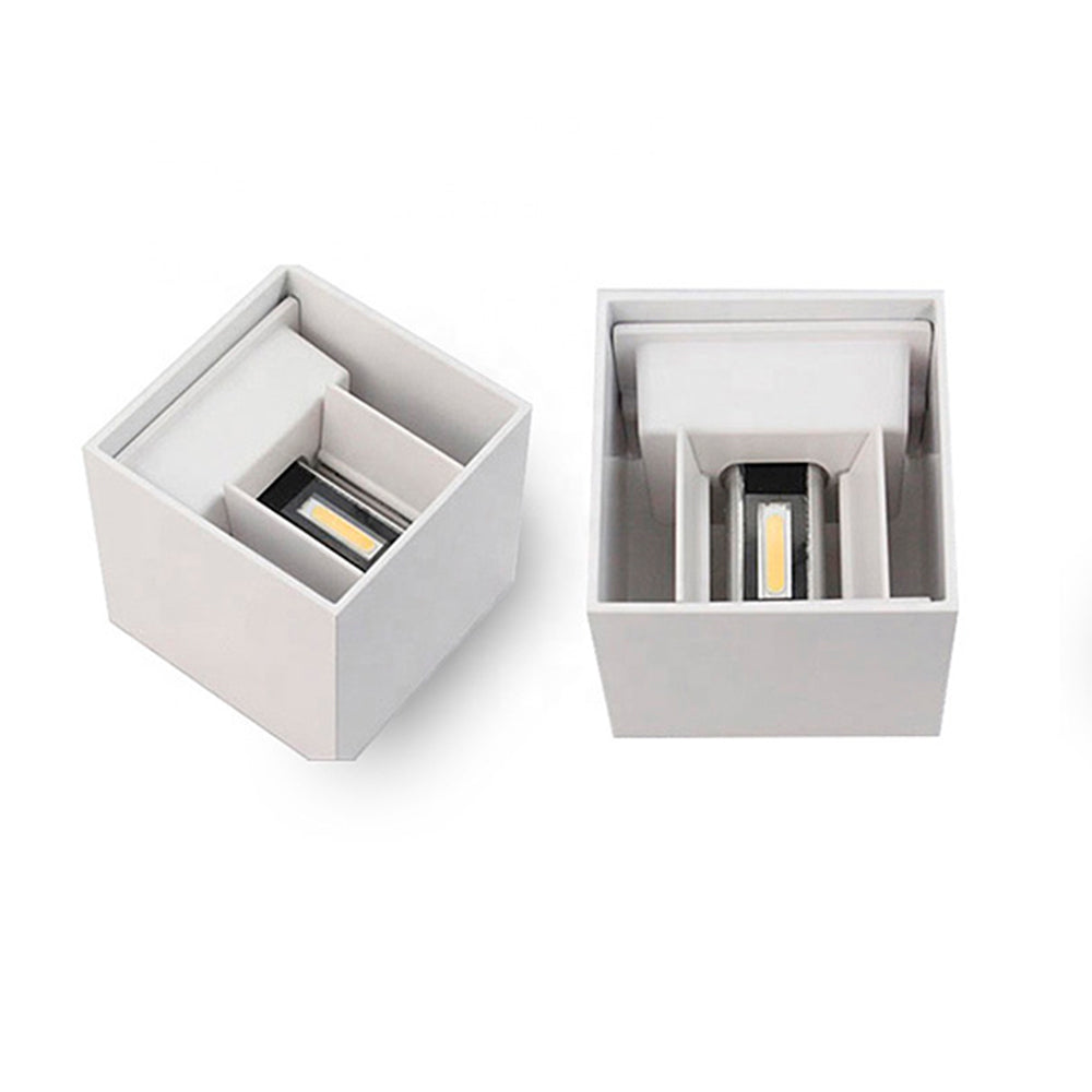 Arandela HUB Led 6W 3000K Duplo Facho Ajustáveis Bivolt Branca