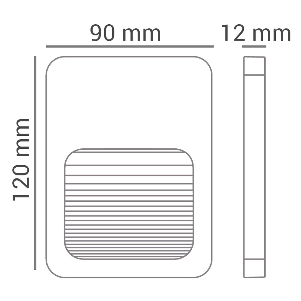 Balizador Fit 2W 3000K Bivolt IP65 Branco em ABS