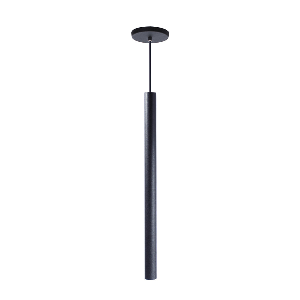 Pendente Luminária Tubo Preto 80 Cm