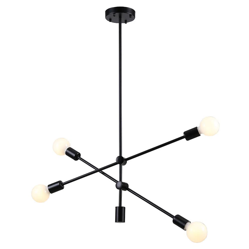 Luminária Pendente Ipanema Preto 68Cm Bella