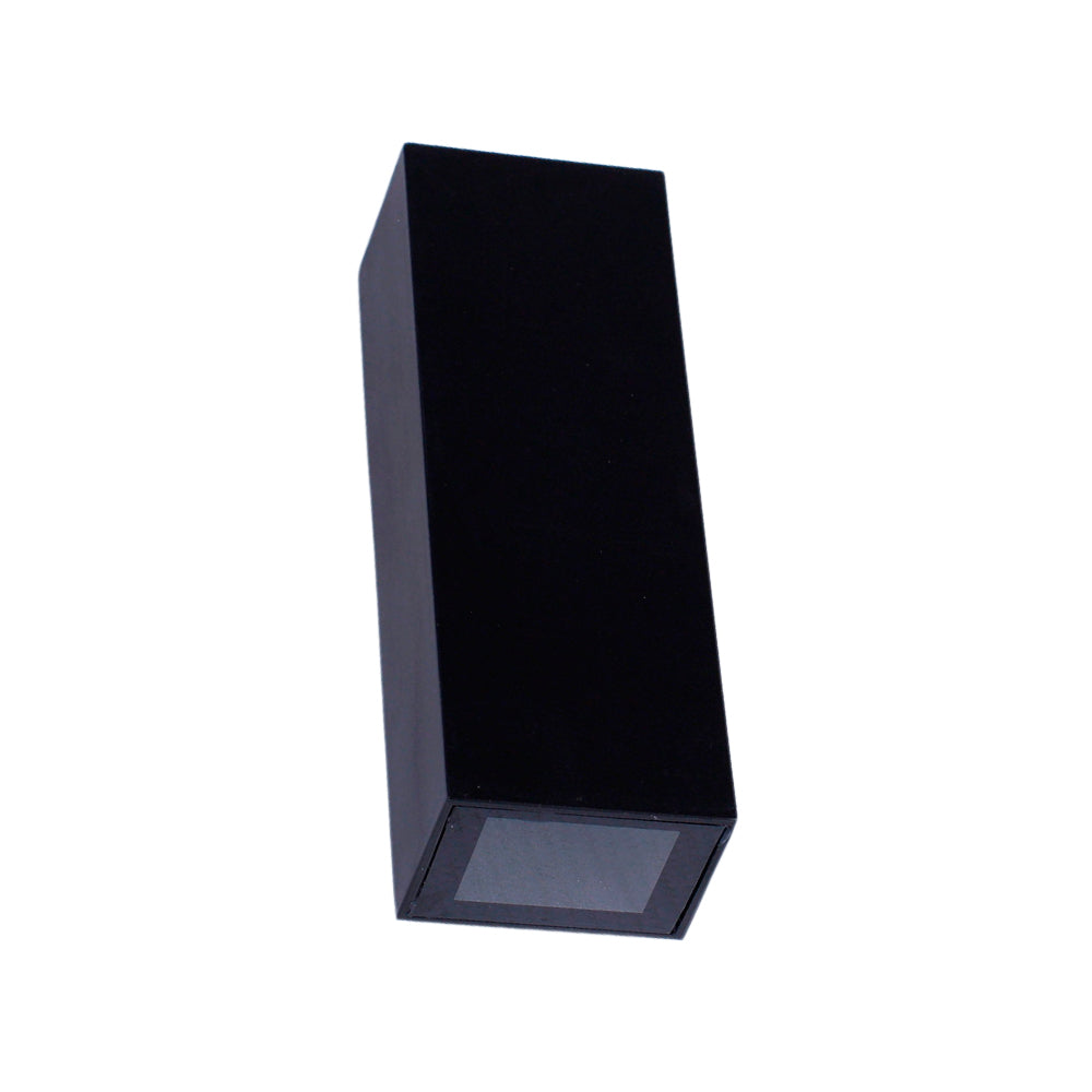 Arandela Duo Blindada Efeito 2 Fachos Duplo Led 5w 3000k Preta
