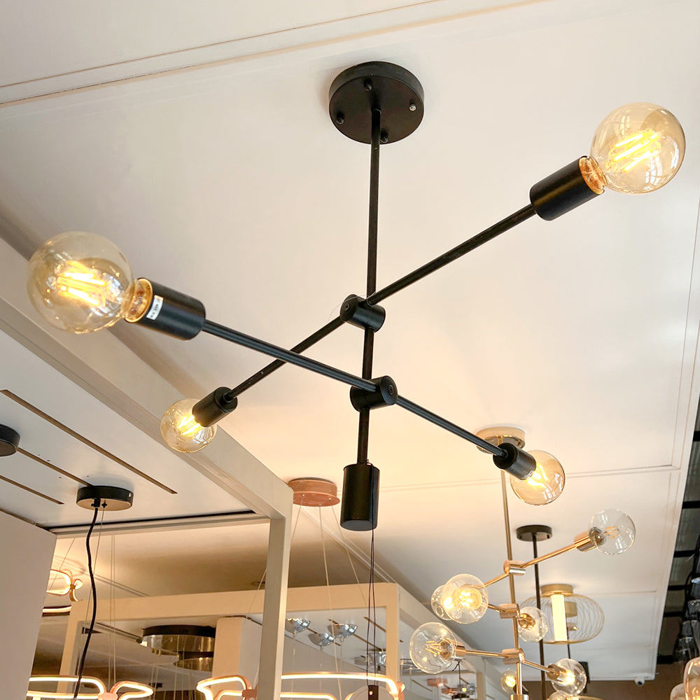 Luminária Pendente Ipanema Preto 68Cm Bella