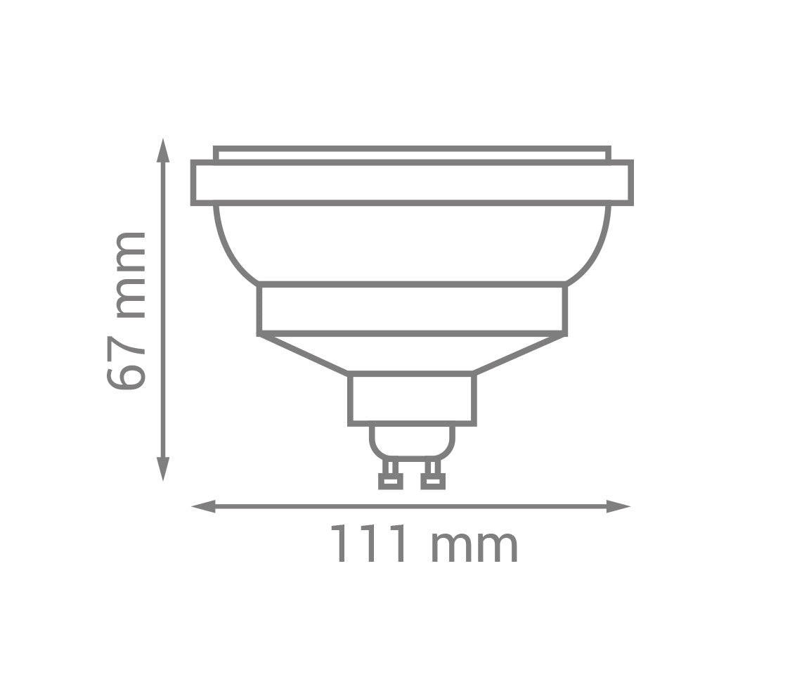Lâmpada Led Ar111 12w Opus 4000k Branco Neutro