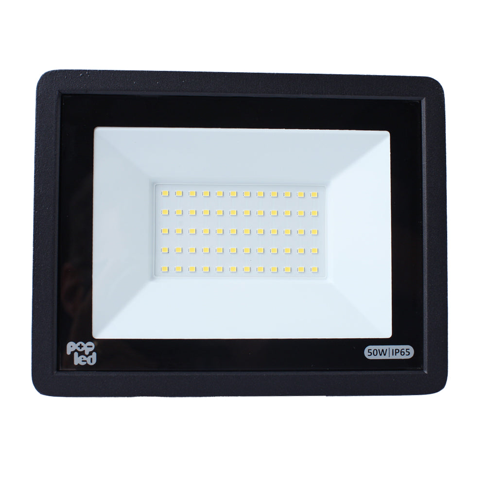 Refletor Led Holofote 50W 5500K Branco Frio Bivolt IP65 Pop Led