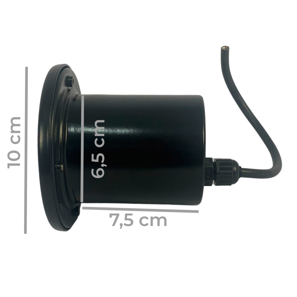 Embutido De Solo Gu10 Mr16 Preto