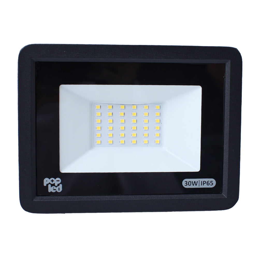 Refletor Led Holofote 30W 5500K Branco Frio Bivolt IP65 Pop Led