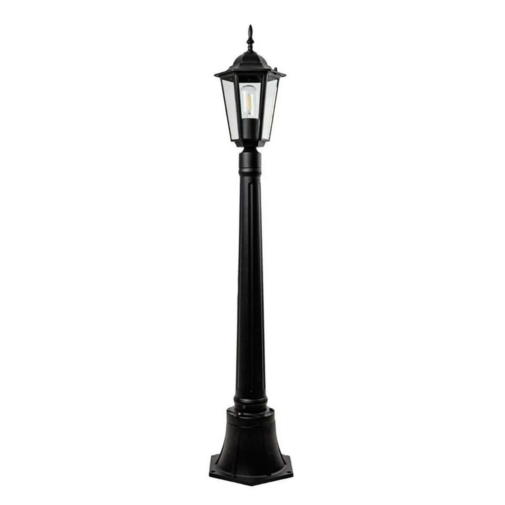 Poste Jardim Colonial em Alumínio 1,0m PC204/1 Nice Preto