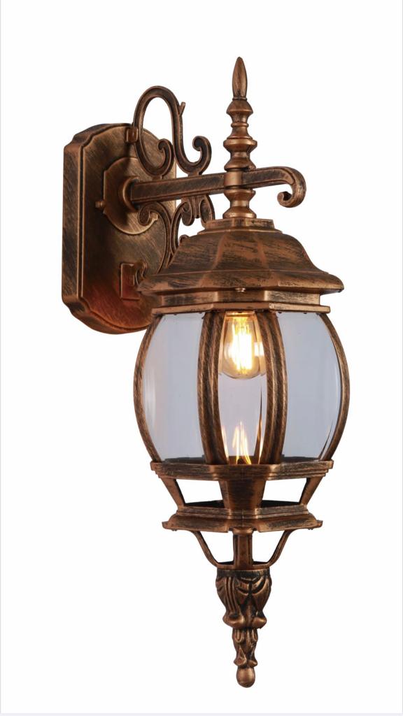Arandela Colonial Vintage AC201P-P/B Class Lille Ouro Velho
