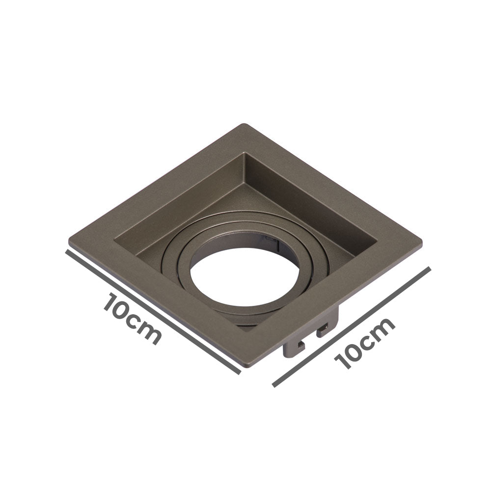 Spot Embutir Quadrado Recuado Dicroica Mr16 Chumbo