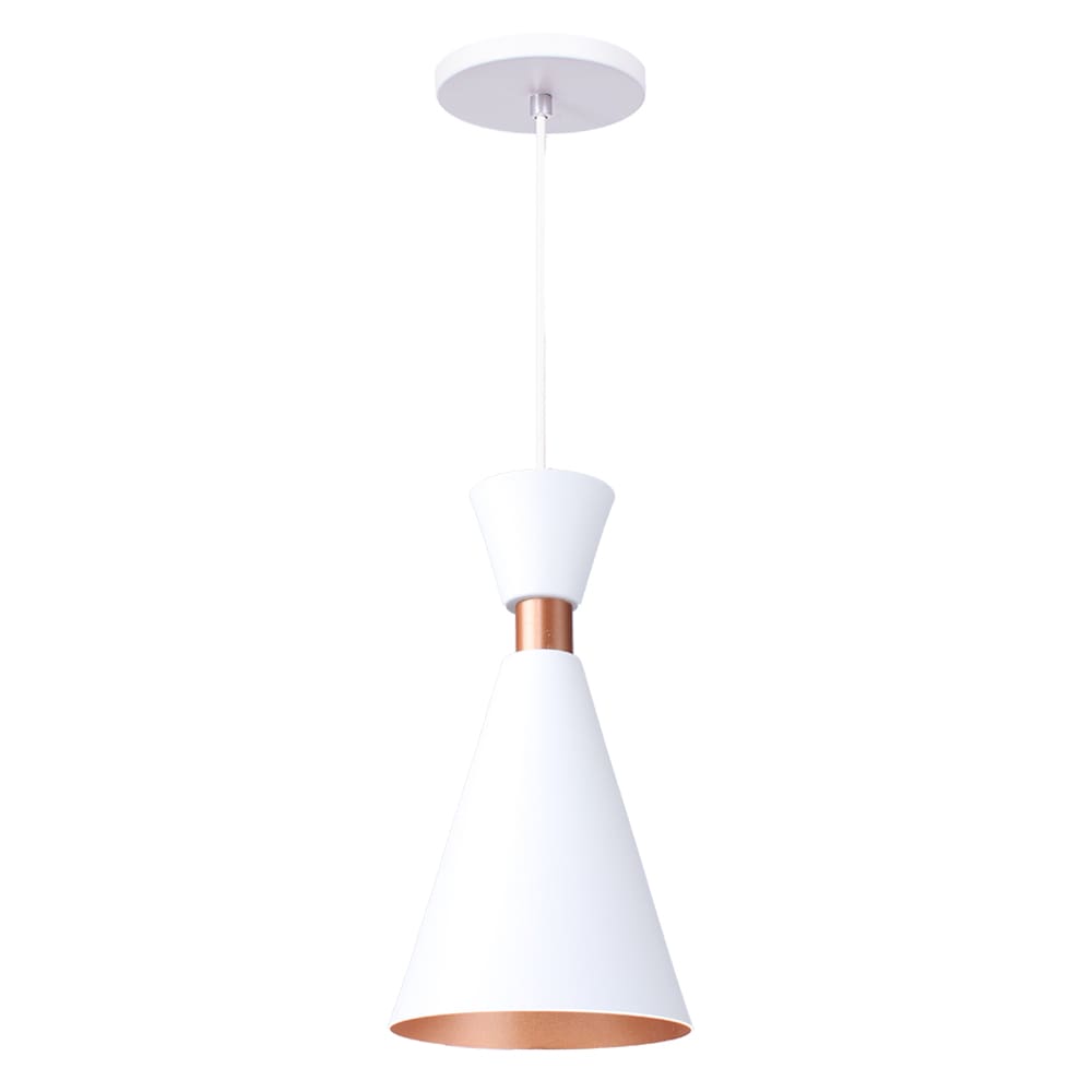 Pendente Lustre Luminária Mini Pequim 24cm Branco