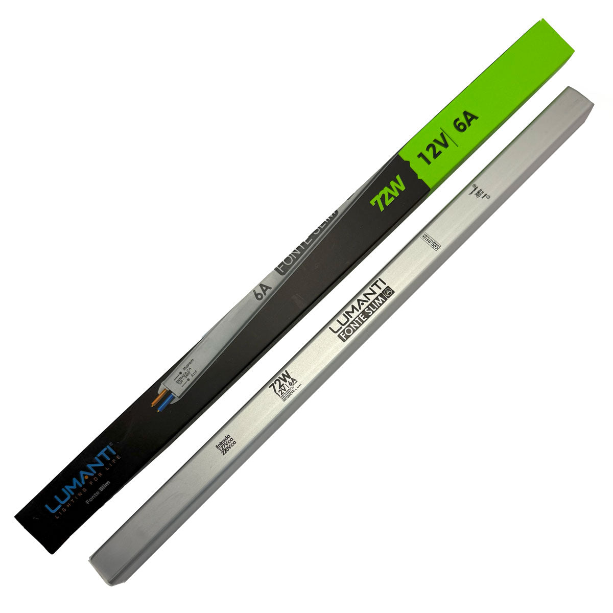 Fonte Slim Para Fita Led 72W 6A 12V Bivolt - Lumanti