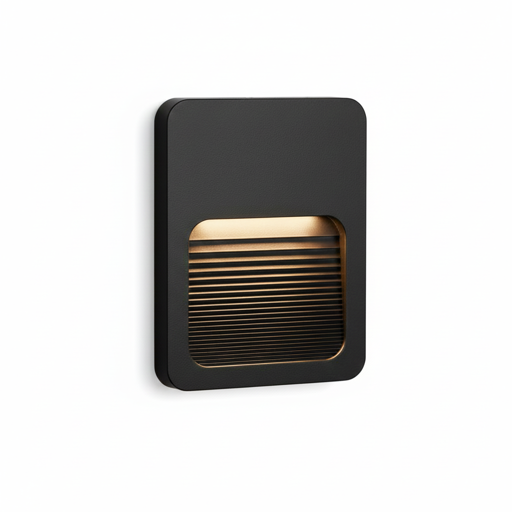 Balizador Fit 2W 3000K Bivolt IP65 Preto em ABS