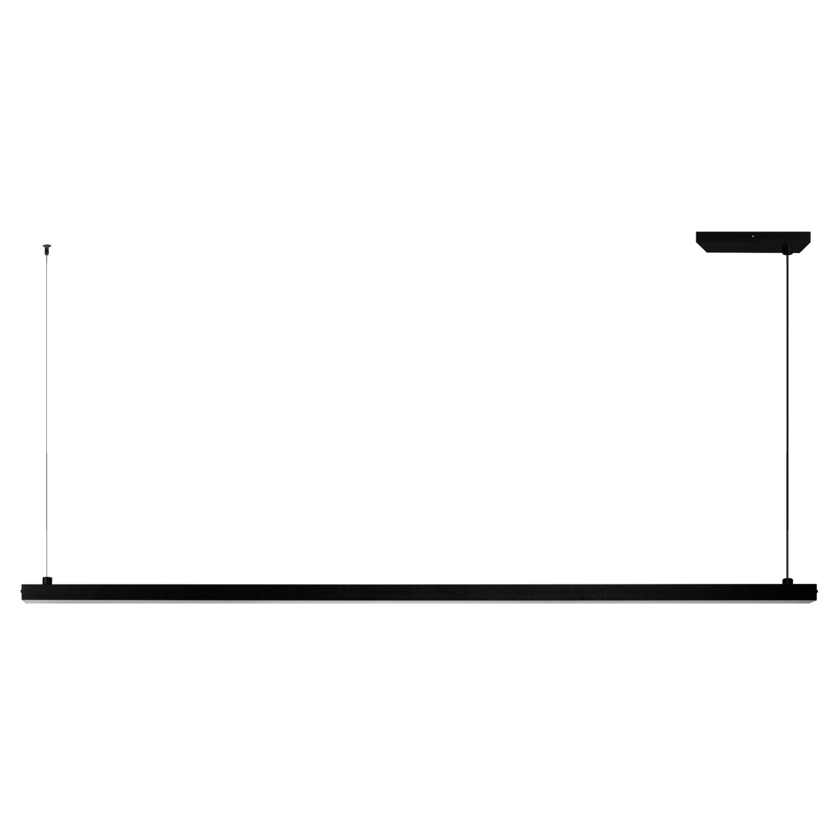 Luminária Pendente Perfil 100Cm Led 22w 3000k Preto