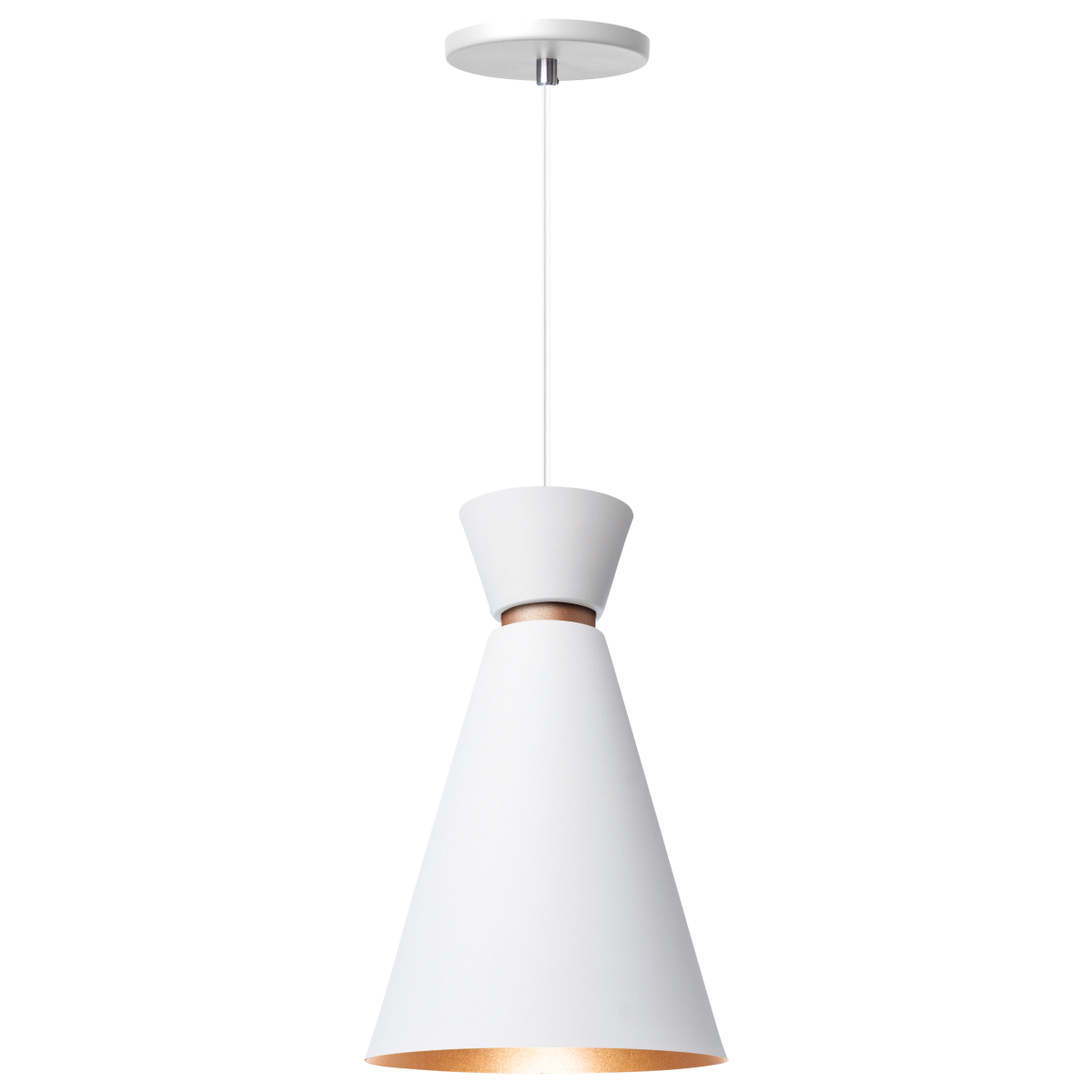 Pendente Lustre Luminária Pequim 30cm Branco