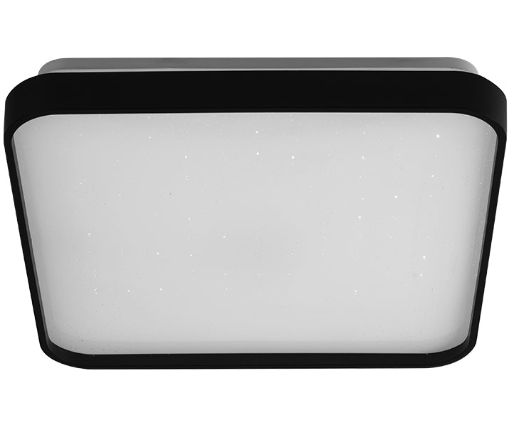 Luminária Plafon Black Sobrepor Led 24w 40x40cm Branco Frio