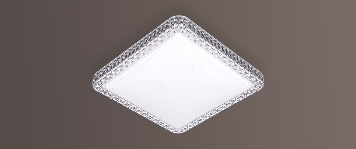 Plafon Led Acrílico Orion 24W Branco Frio 40x40cm