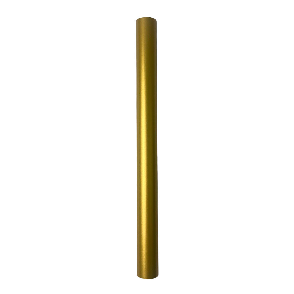 Arandela Tubo Cilindro Alumínio Dourado 40cm
