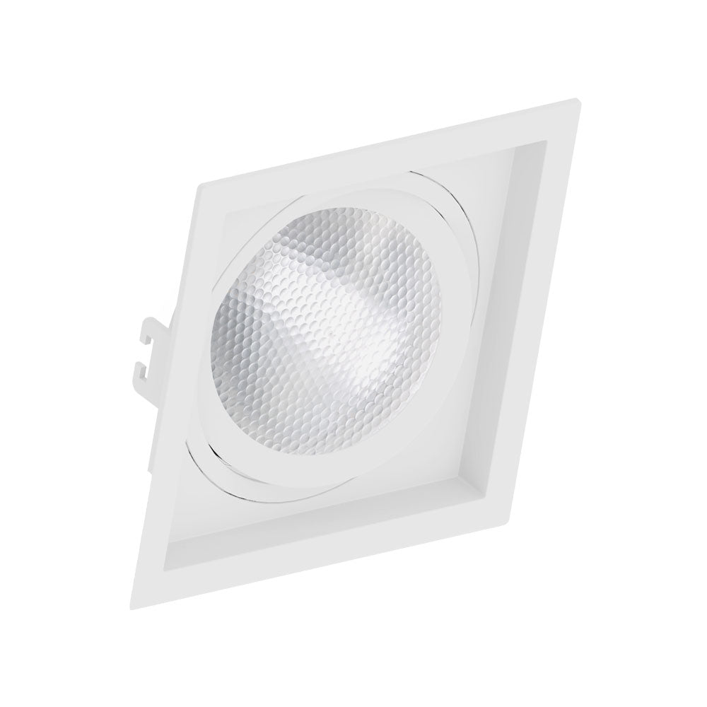 Spot Embutir Quadrado Recuado P/ Par30 Branco - Save Energy